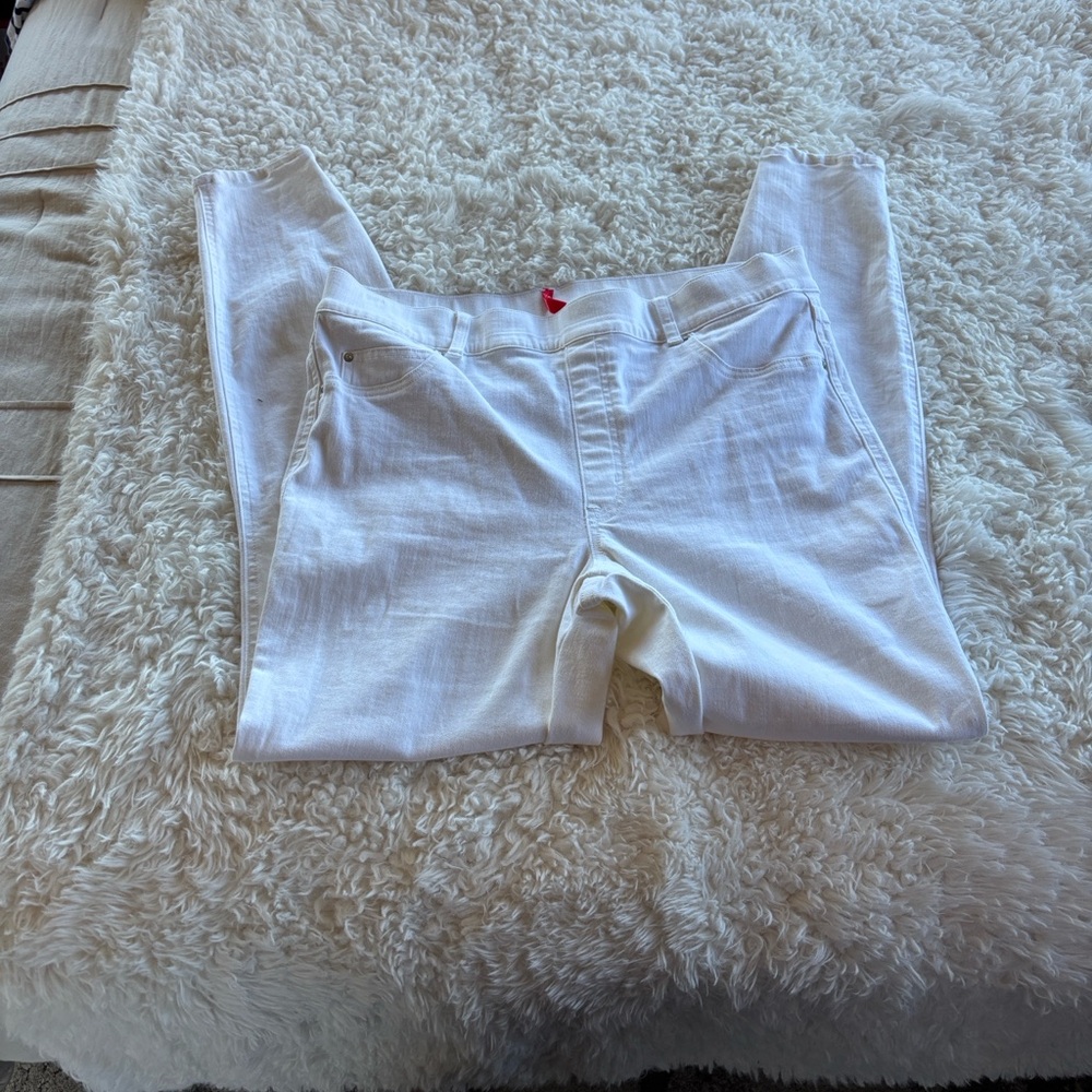SPANX Classic White Skinny Jeans